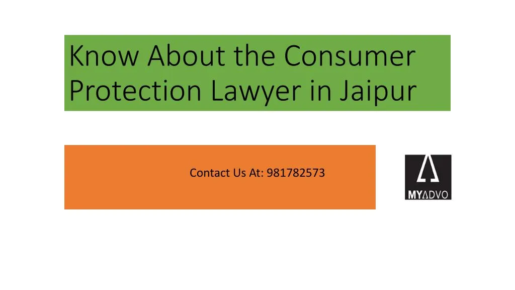 know about the consumer protection lawyer in jaipur