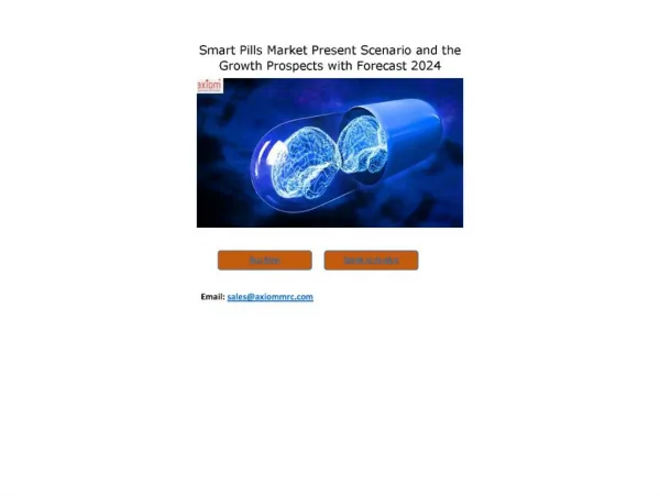 Smart Pills Market Present Scenario and the Growth Prospects with Forecast 2024