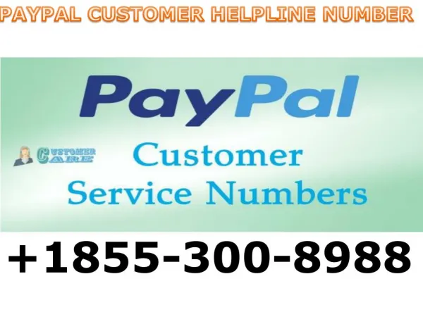 Paypal support phone number 18553008988 Paypal helpline number