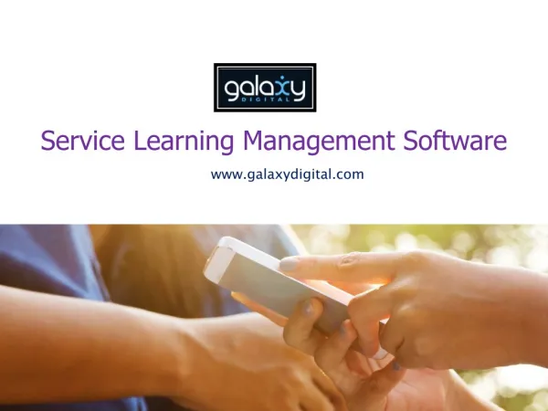 Service Learning Management Software