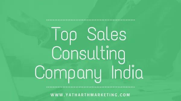Top Sales Consulting Company | Sales Consulting Services | YMS | Ahmedabad | Mumbai | Delhi | Pune | Banglore