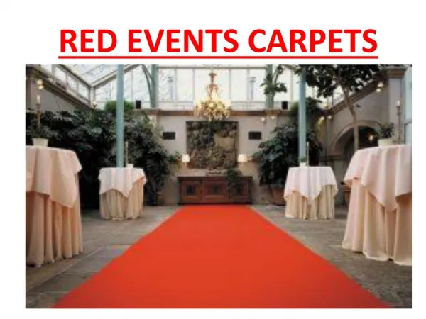Red event carpet dubai