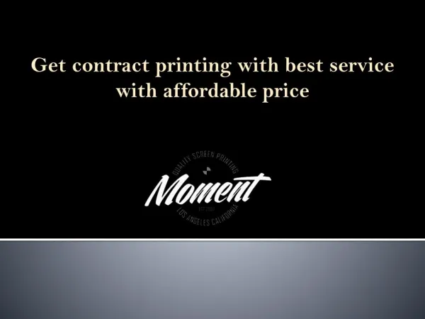 Get contract printing with best service with affordable price