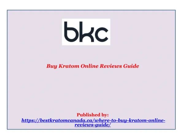Buy Kratom Online Reviews Guide