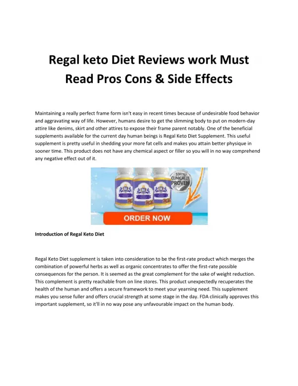 Regal keto Diet Reviews work Must Read Pros Cons & Side Effects-converted