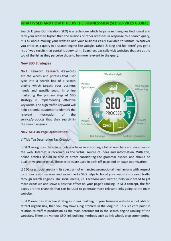 Seo Services in Singapore