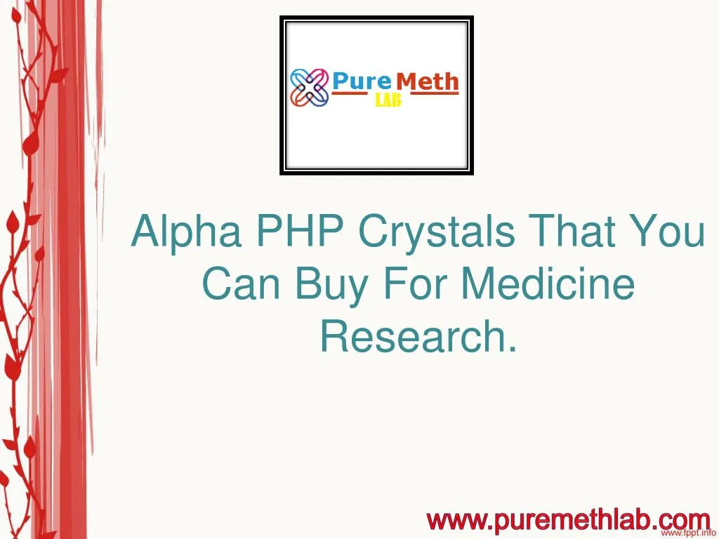 alpha php crystals that you can buy for medicine research
