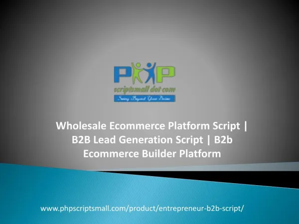 B2B Lead Generation Script | B2b Ecommerce Builder Platform