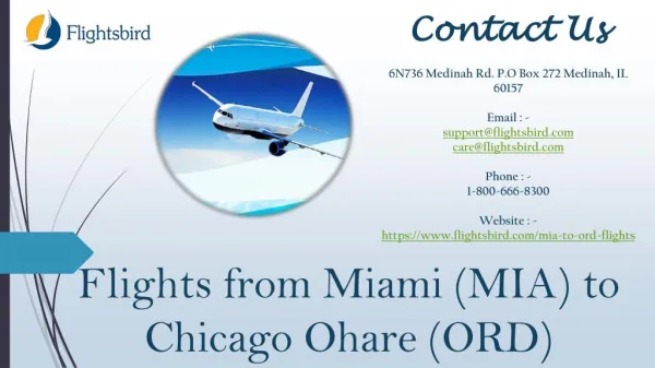 Online Book Direct Flights From Miami to Chicago