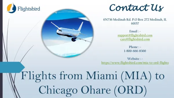 Book Direct Flights From Miami to Chicago
