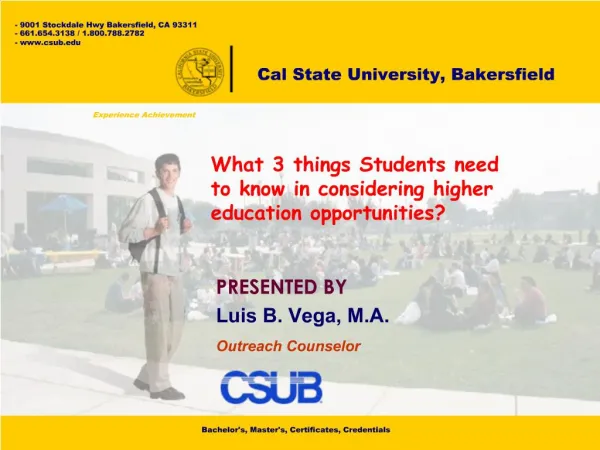 Cal State University, Bakersfield