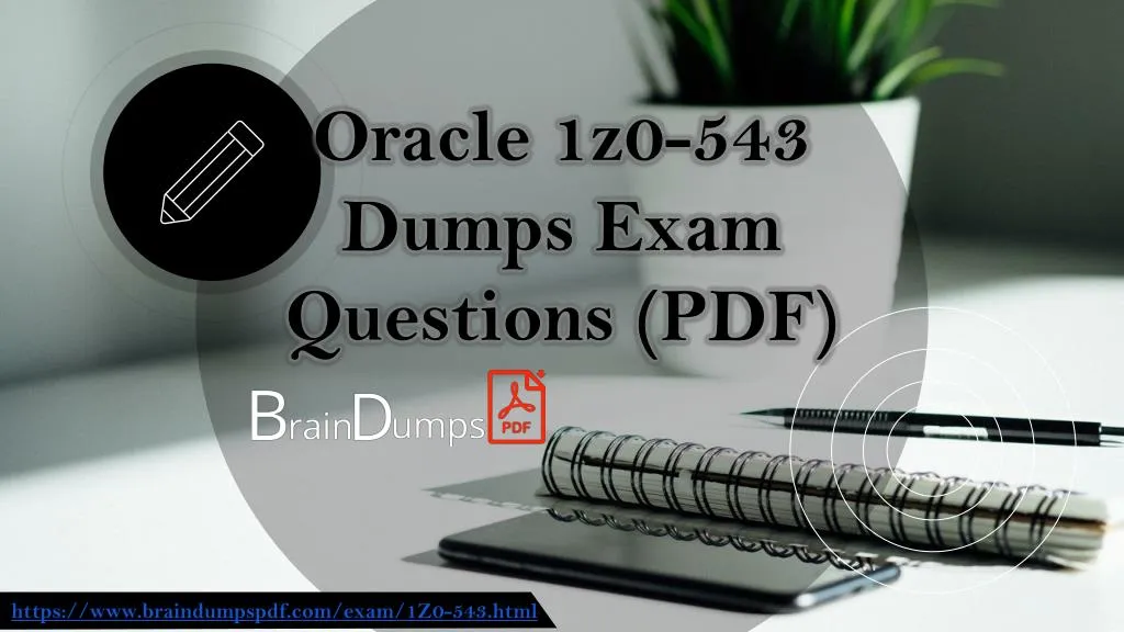 oracle 1z0 543 dumps exam questions pdf
