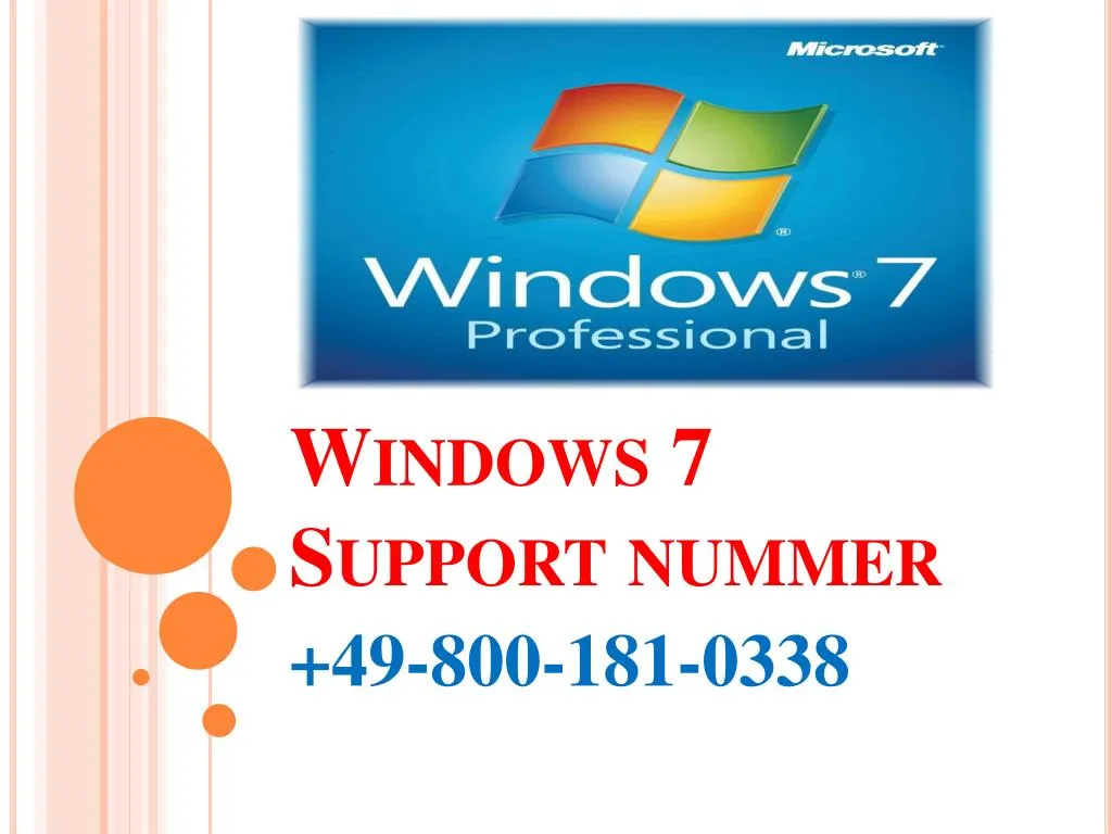 windows 7 support nummer