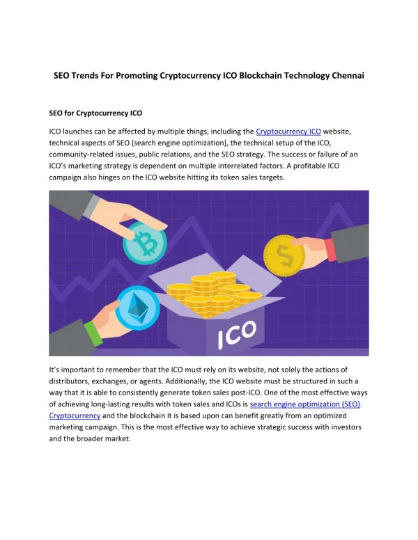 seo trends for promoting cryptocurrency