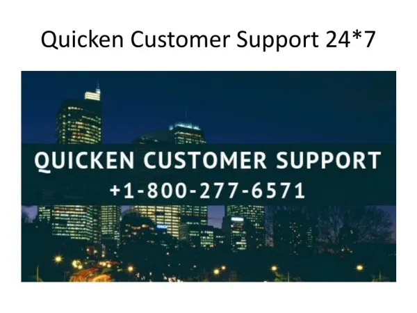 1-800-277-6571 Quicken Helpline Number