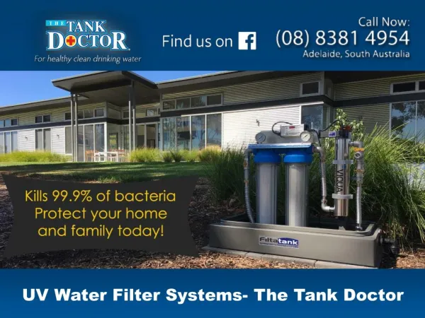 UV Water Filter Systems- The Tank Doctor