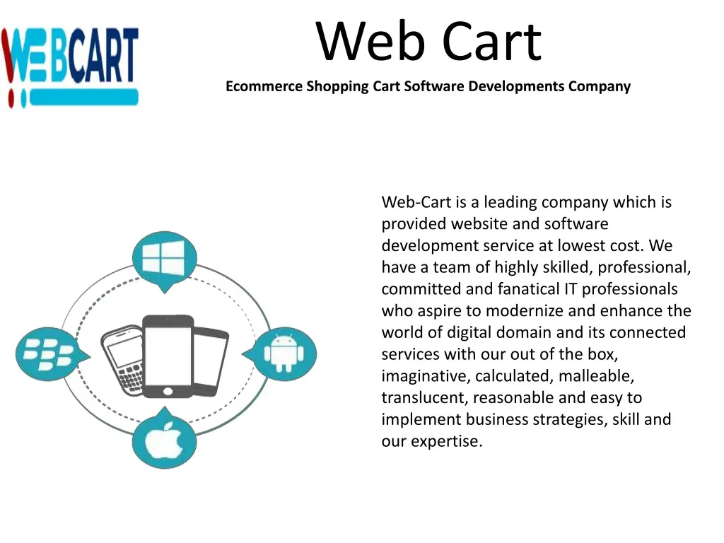 web cart ecommerce shopping cart software