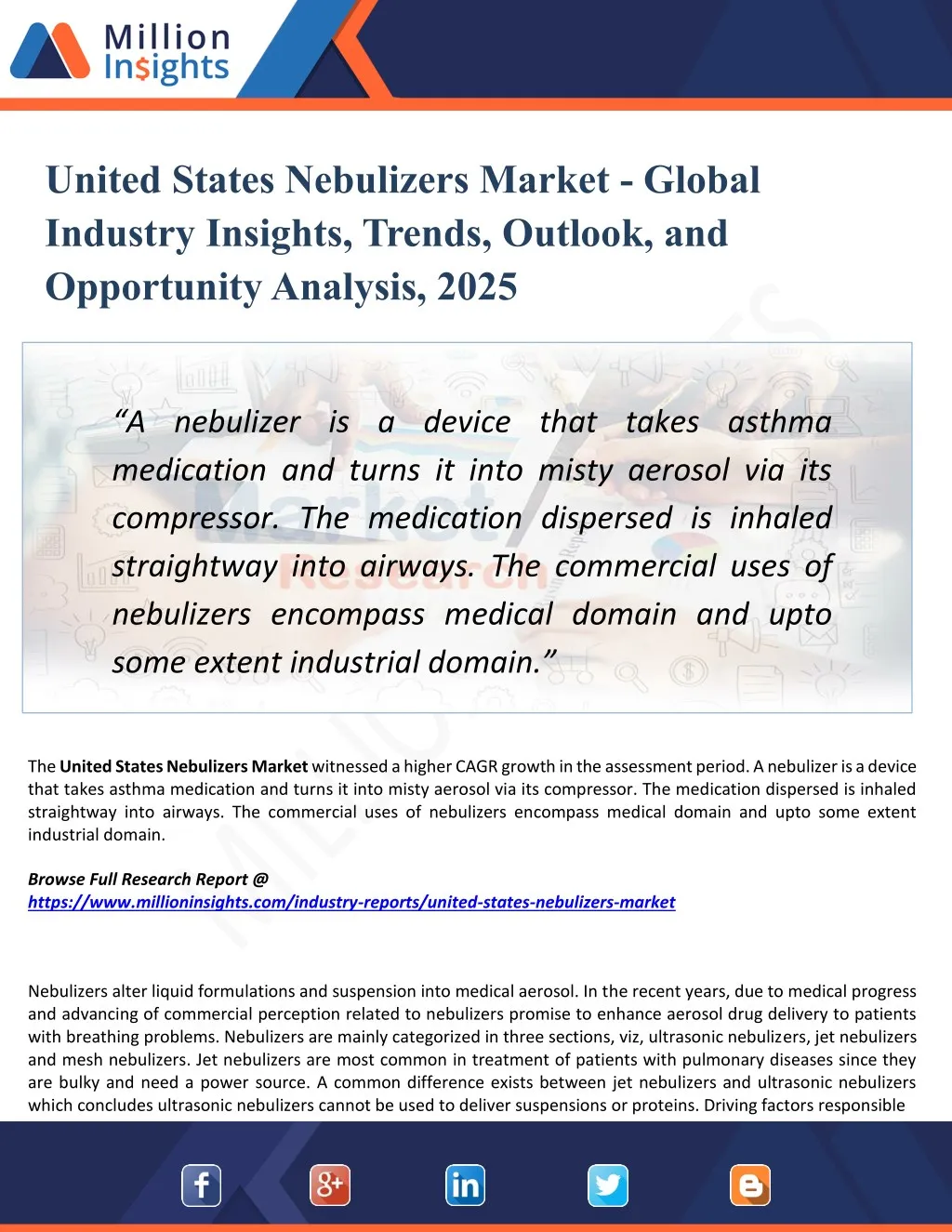 united states nebulizers market global industry
