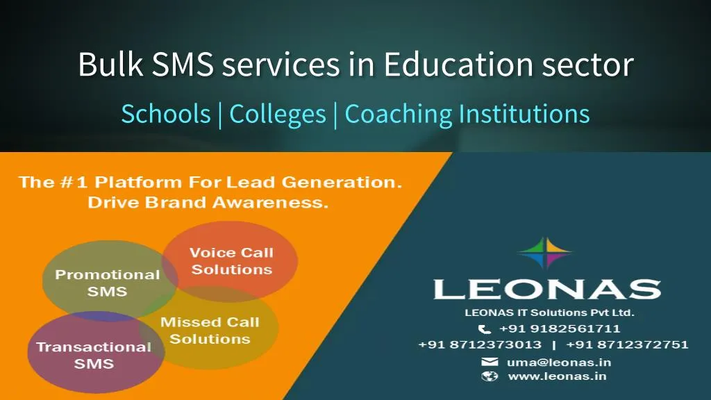 bulk sms services in education sector