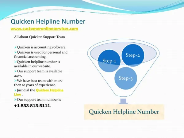 Quicken helpline number 1-833-813-5111