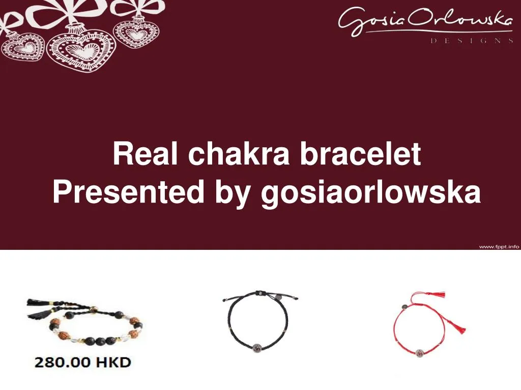real chakra bracelet presented by gosiaorlowska