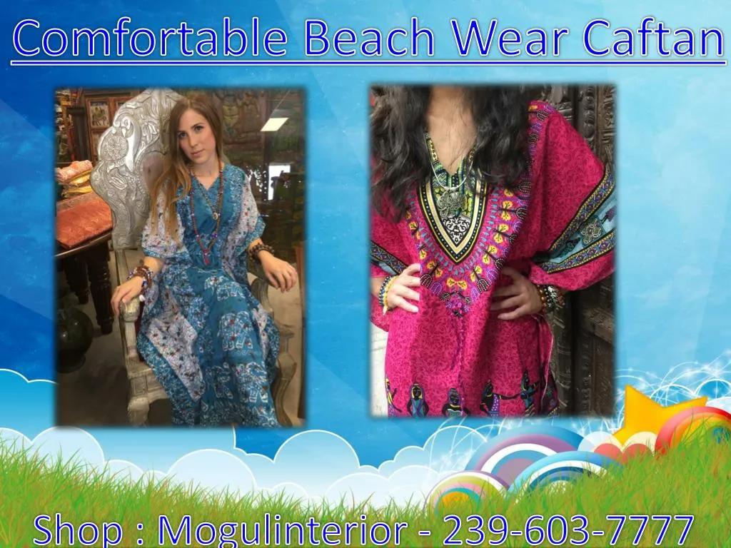 comfortable beach wear caftan