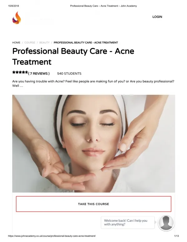Professional Beauty Care - Acne Treatment - John Academy