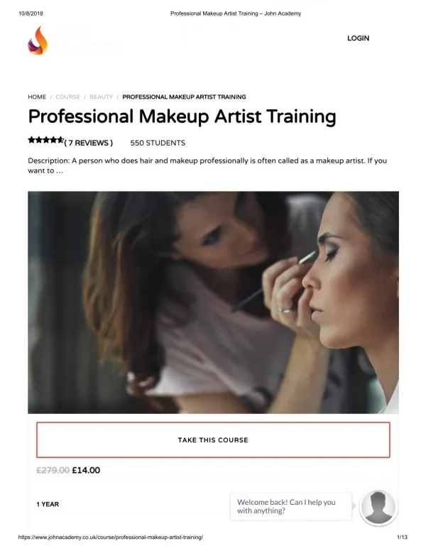 Professional Makeup Artist Training - John Academy