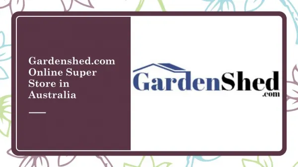 Garden Sheds in Melbourne, Brisbane, Sydney - 20% Off Oct | Gardenshed.com