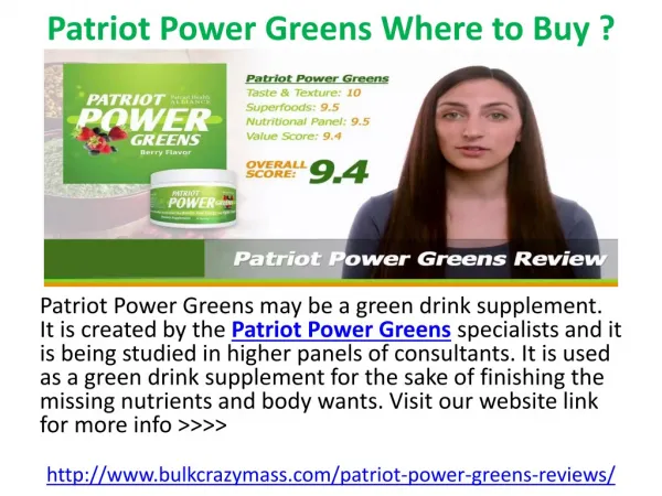 Patriot Power Greens Where to Buy ?