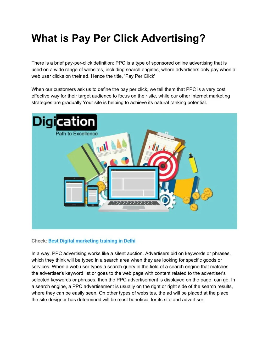 what is pay per click advertising