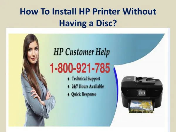 How To Install HP Printer Without Having Disc?