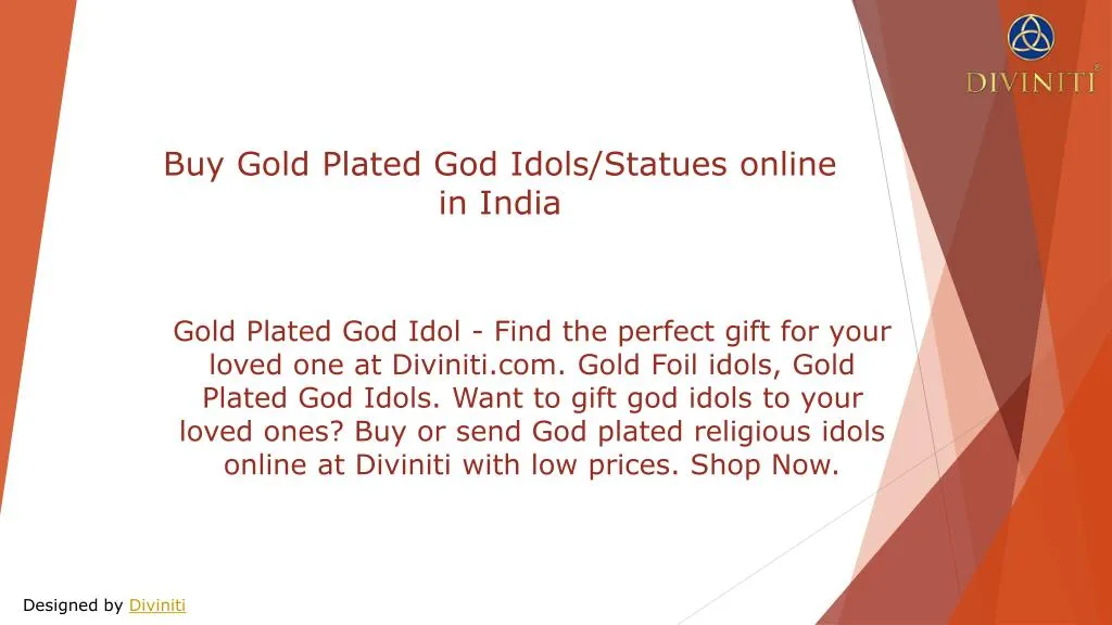 buy gold plated god idols statues online in india