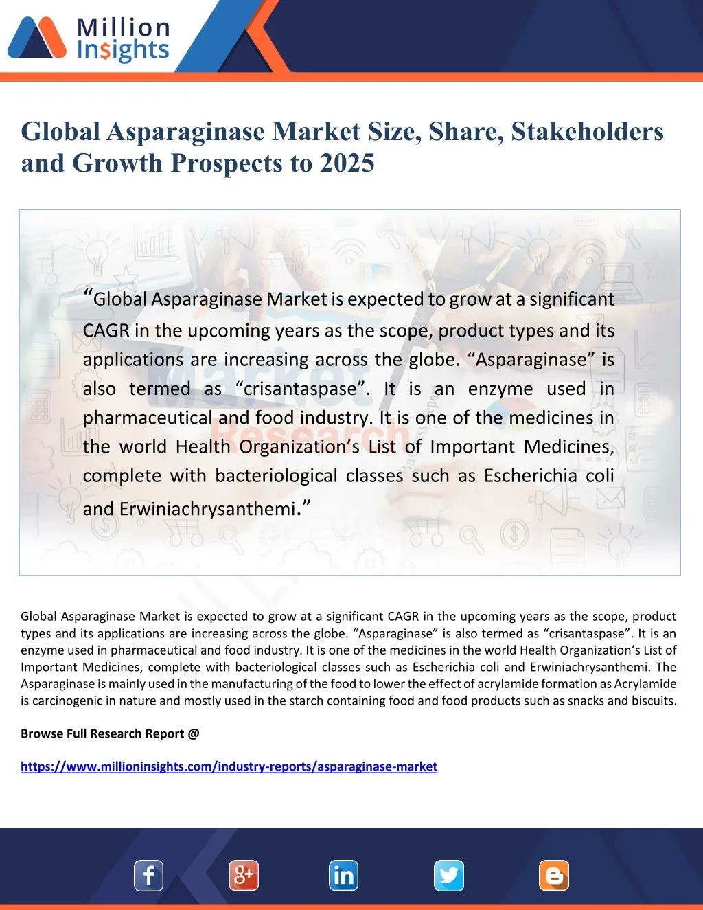 global asparaginase market size share