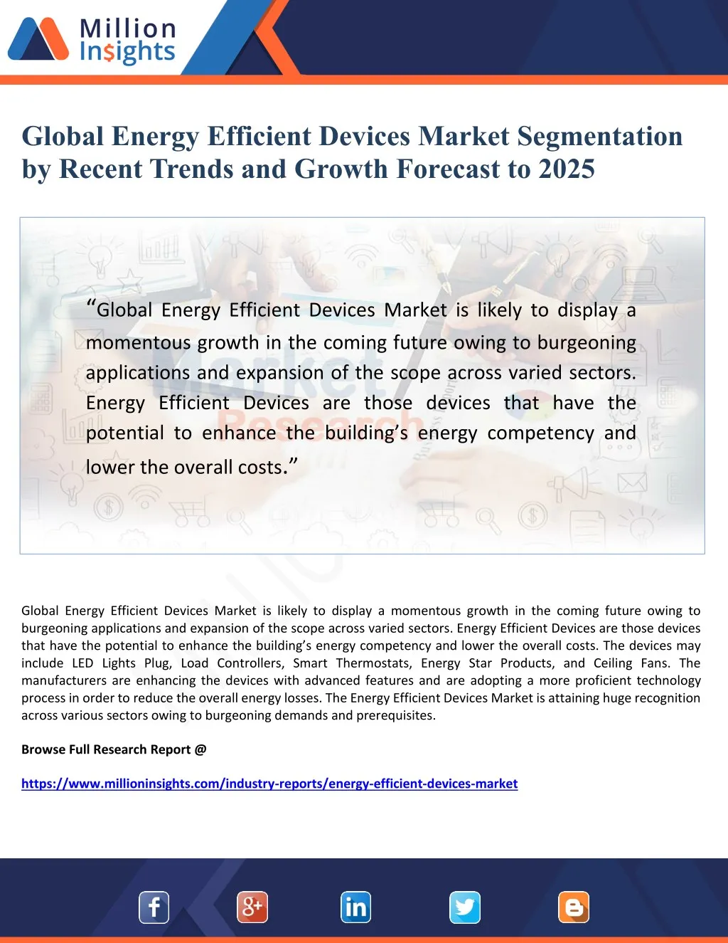 global energy efficient devices market