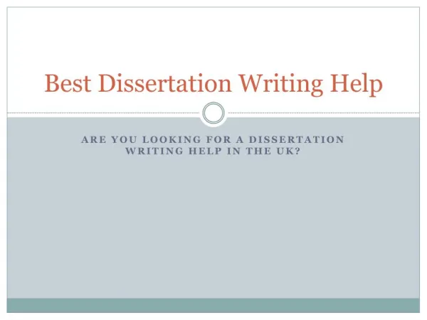 Best British Dissertation Writing help in UK | PhD experts | 24/7 Assistance