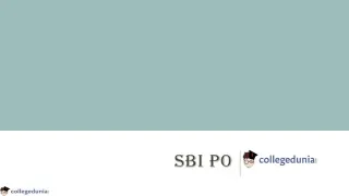 SBI PO - slide 1