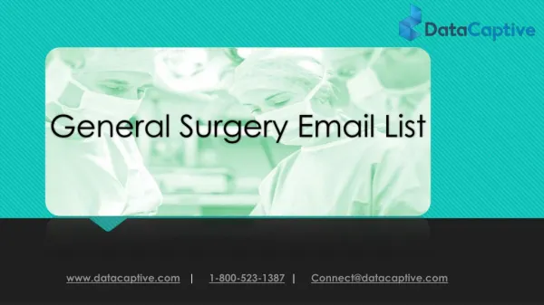 General Surgery Email List | General Surgeons Mailing Address Database