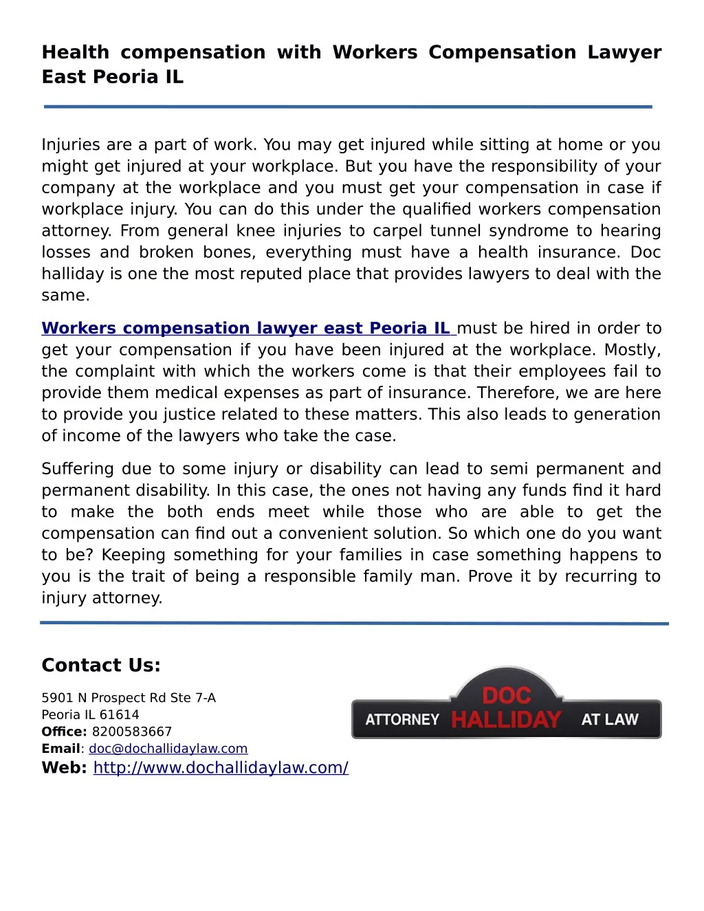 health compensation with workers compensation