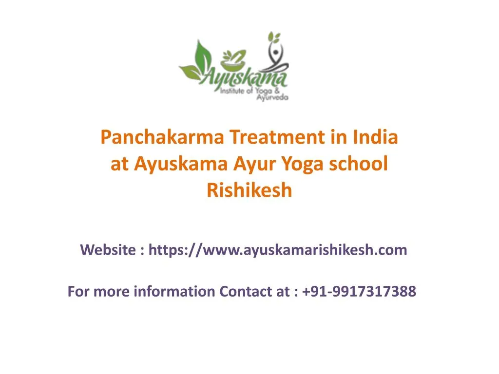 panchakarma treatment in india at ayuskama ayur