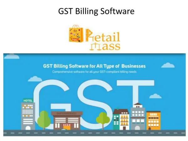 POS Billing Software with GST Features by Retail Mass