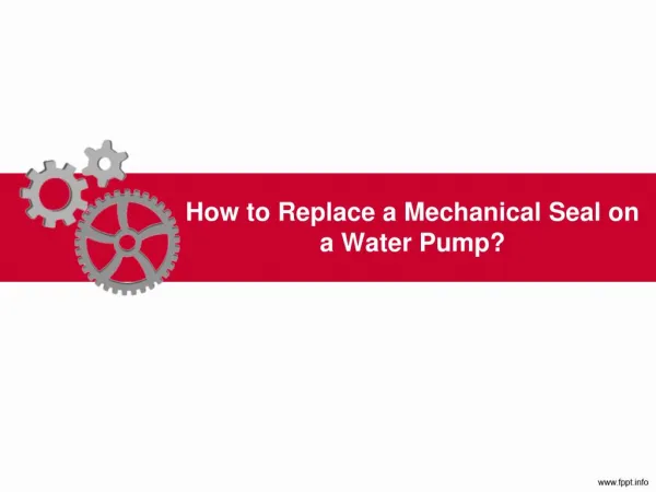 How to Replace a Mechanical Seal on a Water Pump? | LEAK-PACK