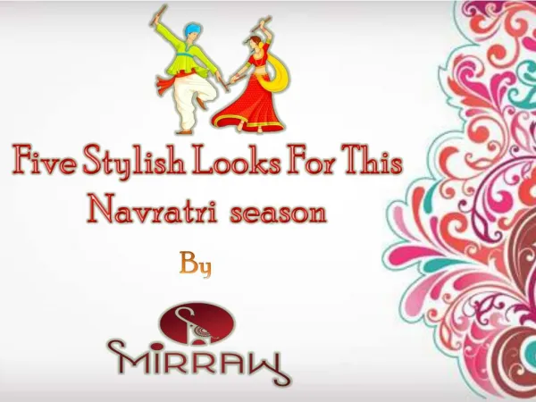 Five Stylish Looks For Navratri season