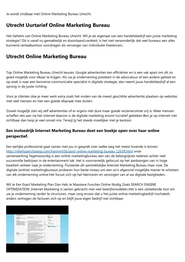 Grootste Online Marketing Bureau Utrecht