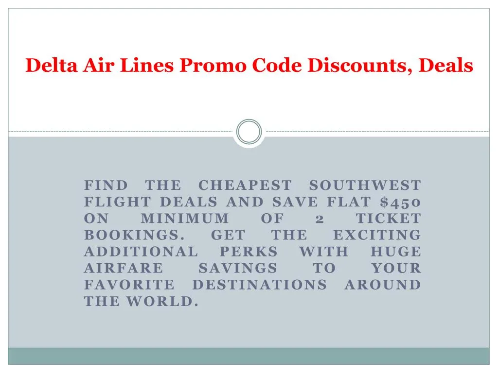 delta air lines promo code discounts deals