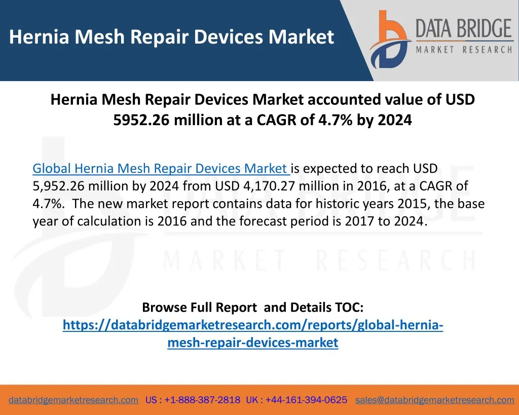 hernia mesh repair devices market