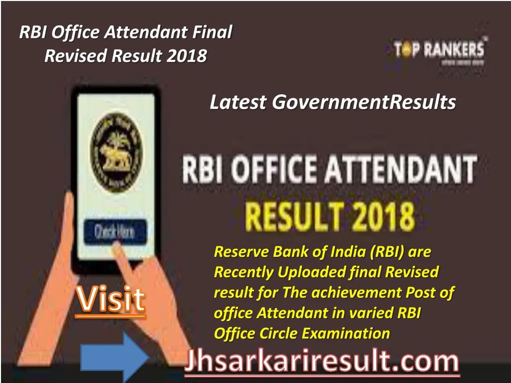 rbi office attendant final revised result 2018