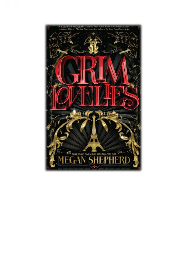 [PDF] Free Download Grim Lovelies By Megan Shepherd