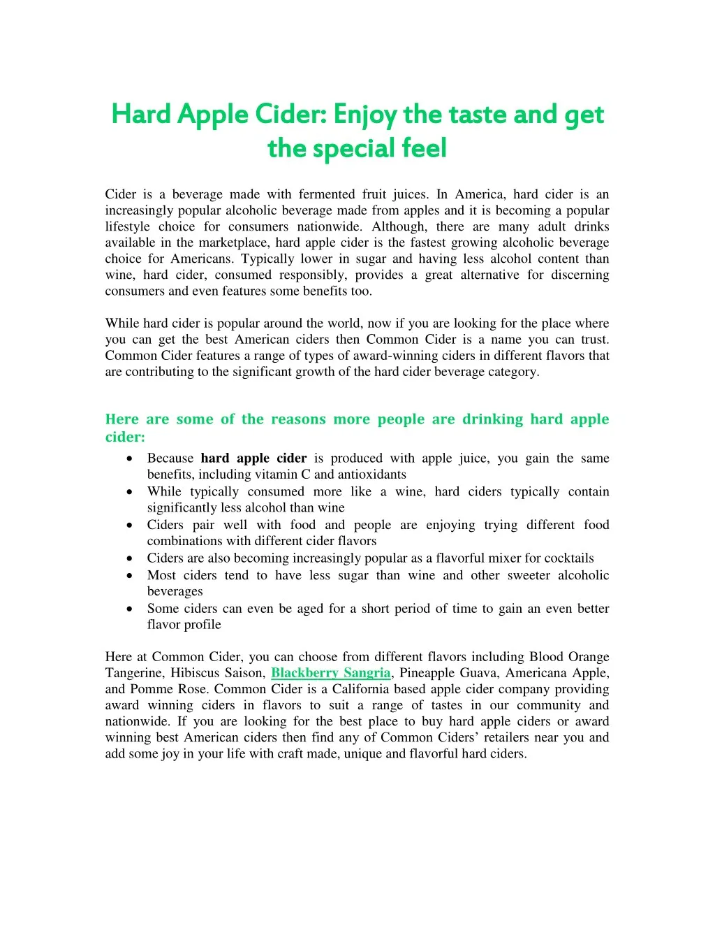 hard apple cider enjoy the taste and get hard