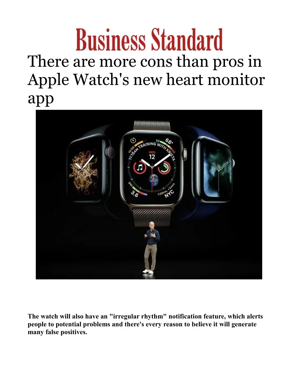 there are more cons than pros in apple watch